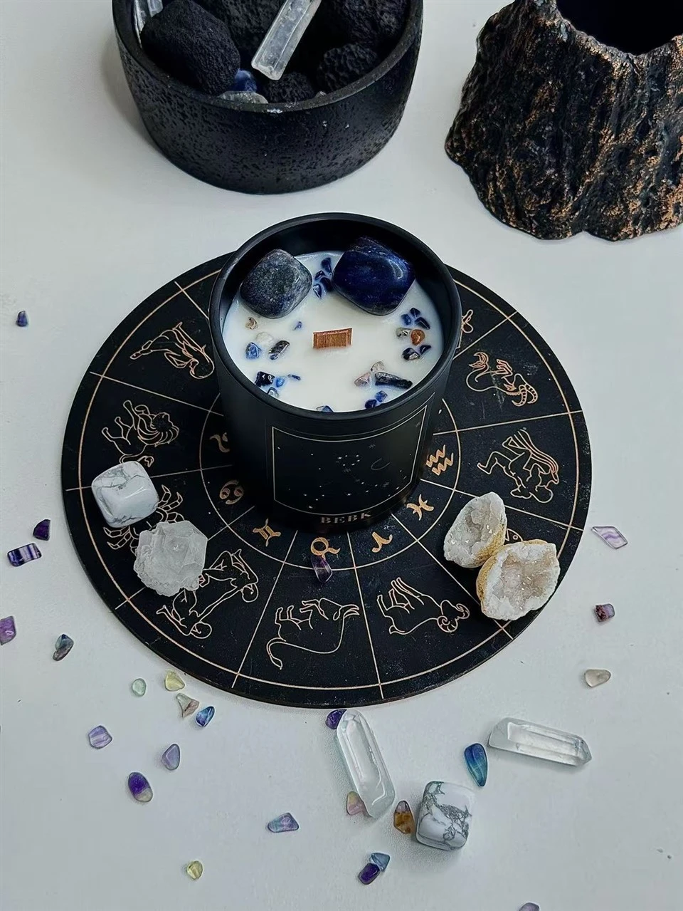 Crystal Zodiac Candles